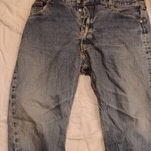 Classic Blue Denim Jeans Button Up Levi's